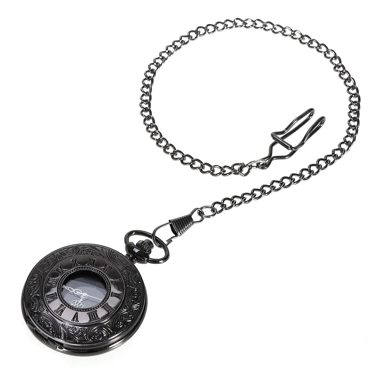 relogio-de-bolso-retro-romano-preto-mecanico-de-corda-manual-com-ponteiro-vazado-e-vidro-mineral-resistente-a-riscos-com-numerais-romanos