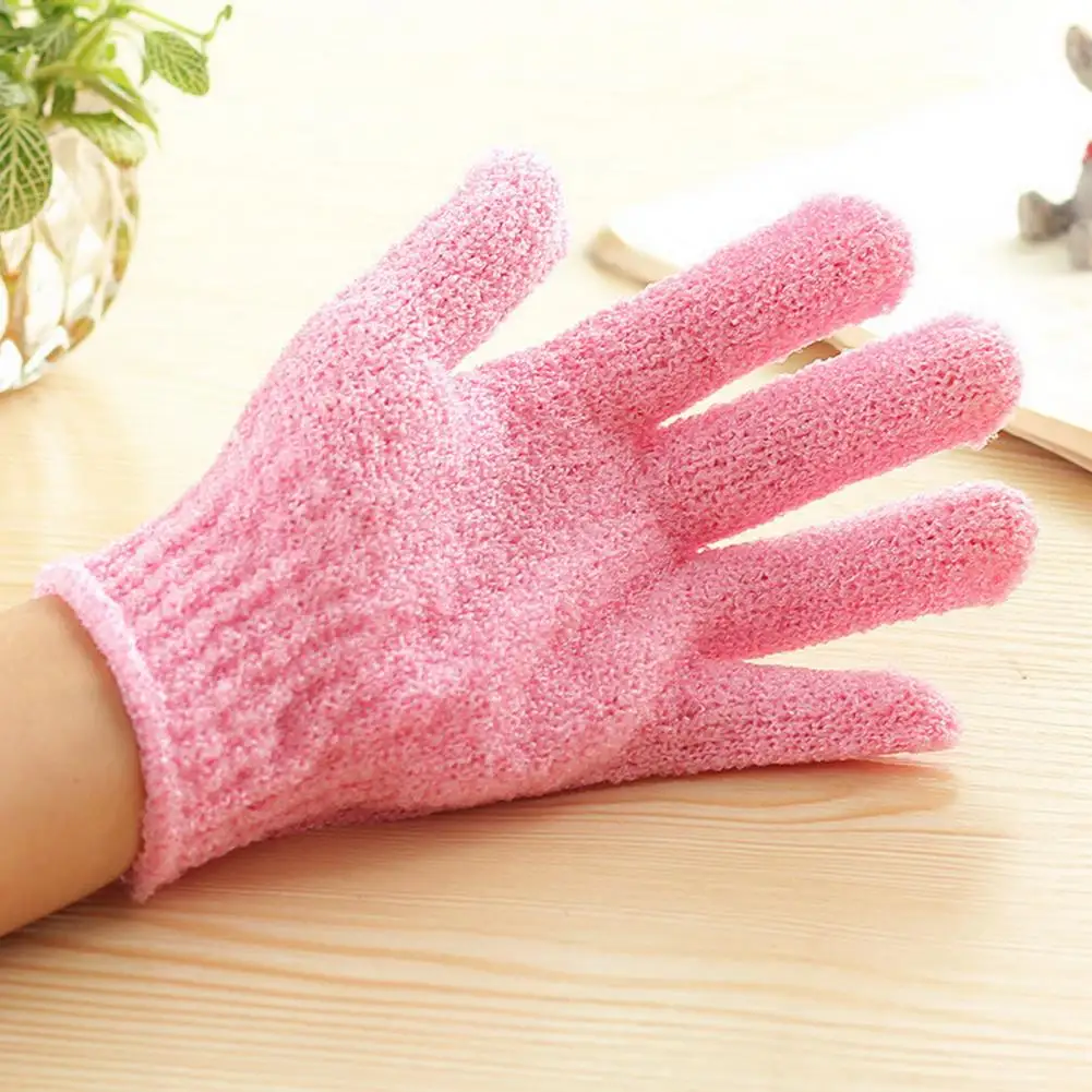 2Pcs Soft Shower Gloves Fast Foaming Scrubbing Gloves Exfoliating Body Cleaning Scrub Mitt Bathing Exfoliating Massage Gloves