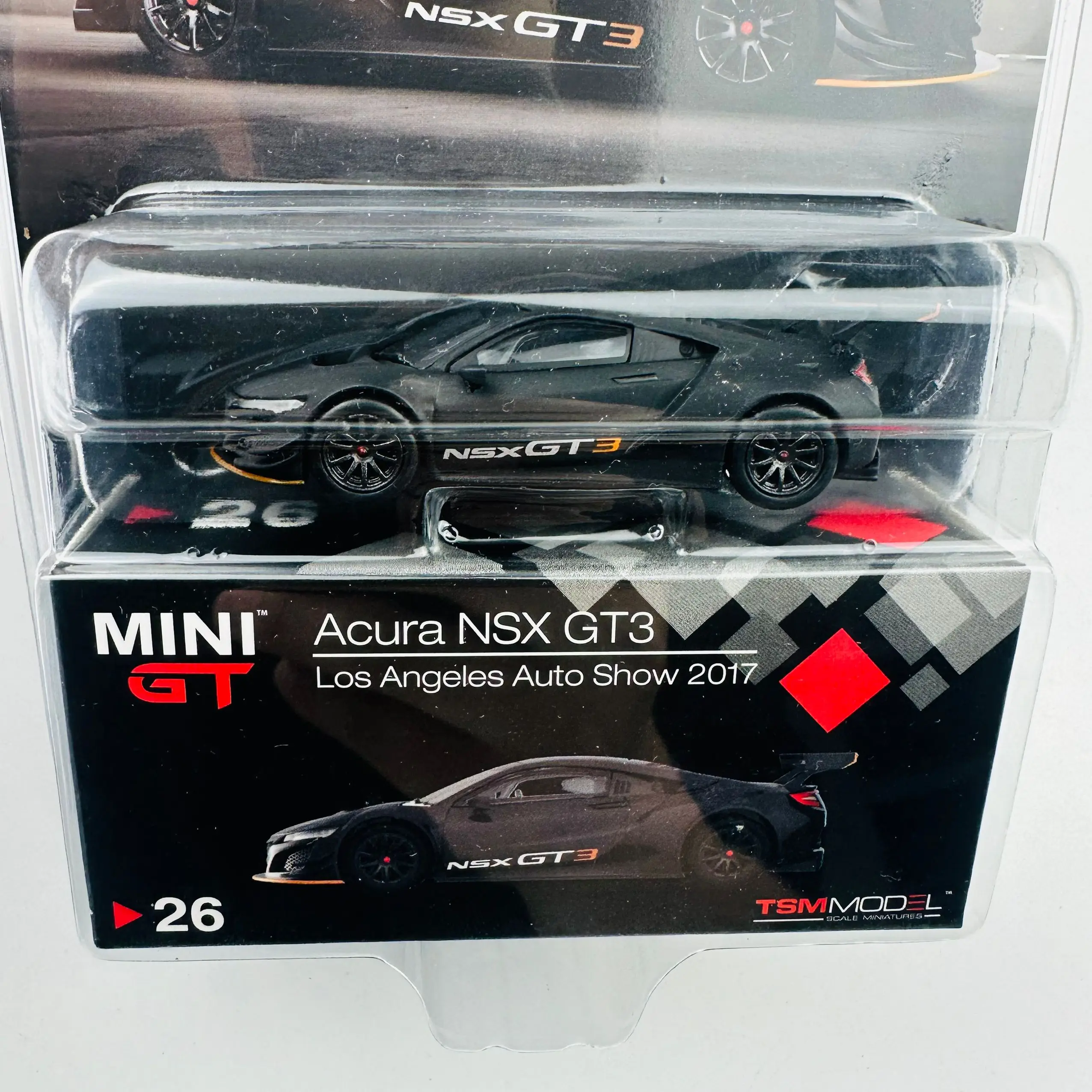 Tsm Mini Gt 1/64 Minigt 26 Nsx Gt3 Los Angeles Tonen 2017 Mj Gegoten Legering Automodelcollectie