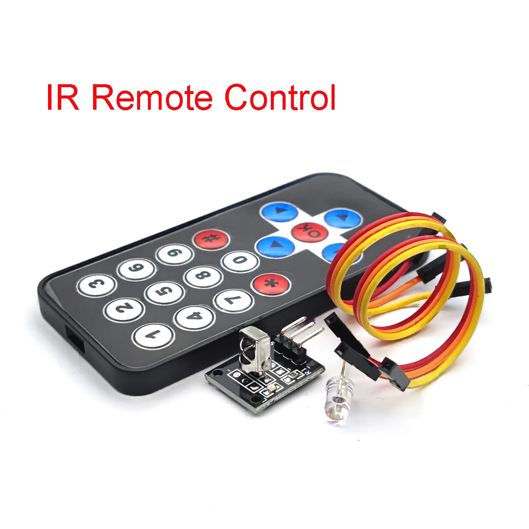 Smart Electronics Hot Sale Black Infrared IR Wireless Remote Control Module Kits for Uno DIY Kit (No battery pack)