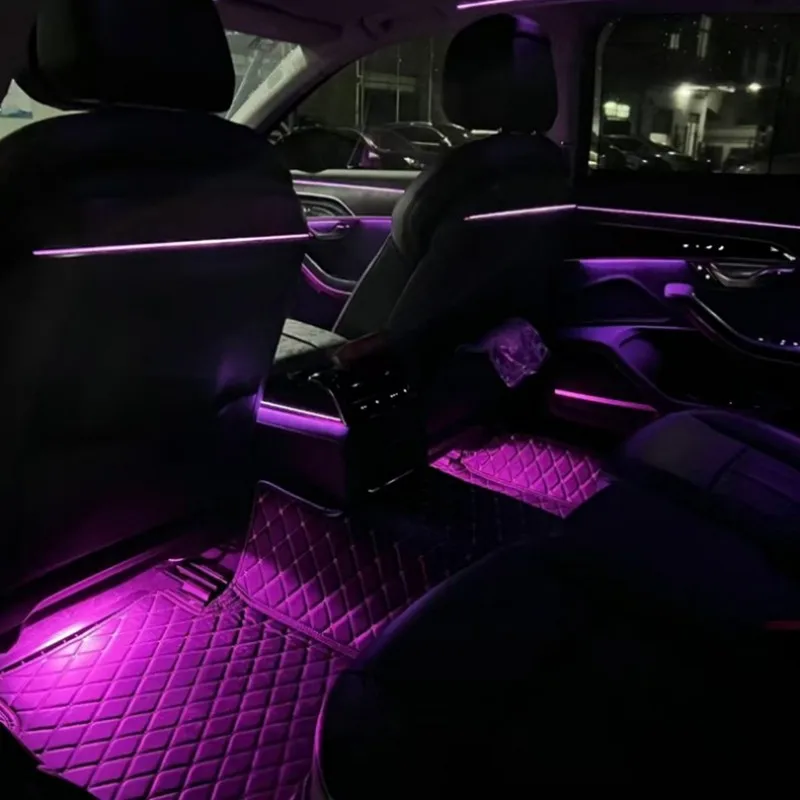 

For Porsche 957 Cayenne 2007~2010 2pcs Car Footwell Lights LED Reading Light Kit Ambient Atmosphere Neon Lamps Bulbs Accessories