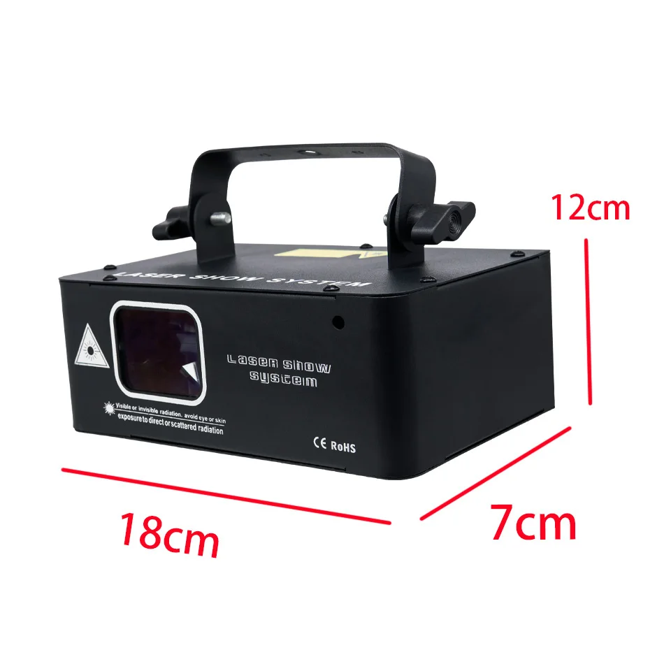 WHITE Black RGB Laser 500MW Beam Line Scanner Projector DMX Professional Disco DJ Wedding Dance Party Bar Club Stage Lighting image 3