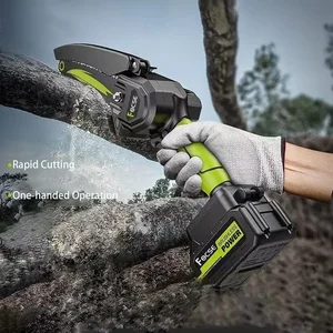 4/6 Polegada mini motosserra para makita 18v (sem bateria) pequeno portátil jardim registro portátil motosserra ferramenta elétrica de corte madeira foco 12 principais vendas mini serra eletrica para madeira - №6