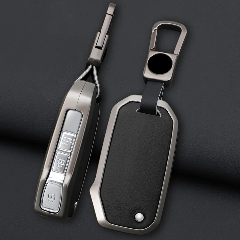 

Zinc Alloy + Leather Car Key Case Cover For KIA Ceed 2023 CD Forte 2018 2019 2021 Cerato 2019 K3 Gt Seltos Sportage 2020 Sorento