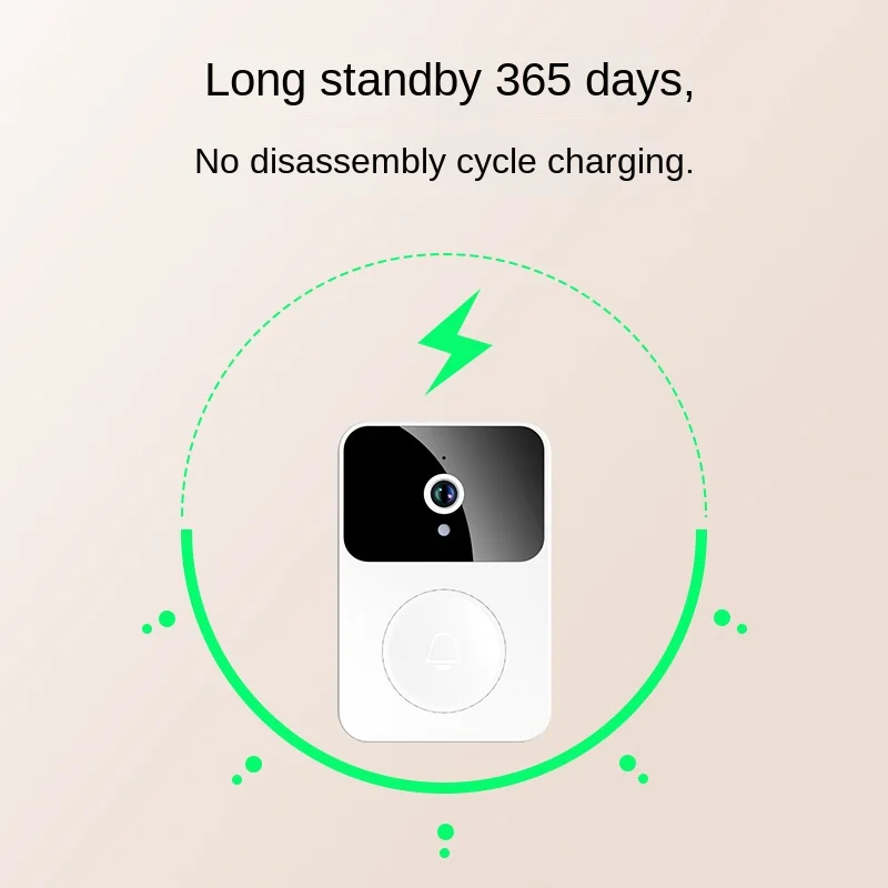 Timbre Visual inteligente X9, intercomunicador de Video inalámbrico, monitoreo remoto para el hogar, captura de visión nocturna de alta definición