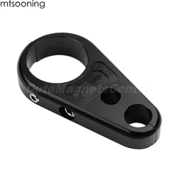 CNC Motorcycle OD 35mm Brake Cable Clamp Dual Throttle Cable Holder Support Frame Bar For Harley Choppers Bobber Cruisers