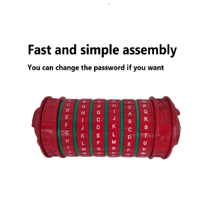 دافينشي رمز كريبتكس قفل بكلمة مرور الذكاء لغز الدماغ هدية رومانسية مضحكة لصديق جميل Juegos De Ingenio Rompecabezas #2