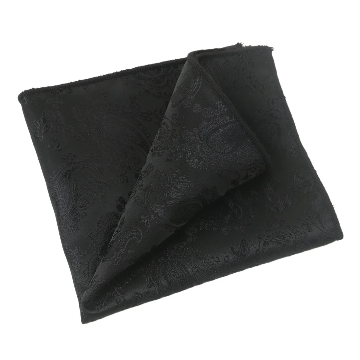 Toalla de bolsillo de 5 uds., Jacquard con patrón oscuro negro, bolsillo para traje de hombre, toalla cuadrada pequeña, accesorios para caballero, flor de anacardo a rayas