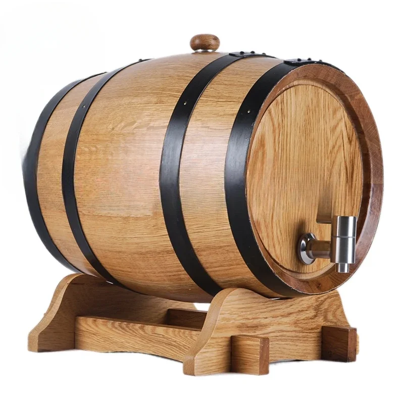 

3L/5L Liter Oak Barrels Wooden Barrel Home-Brewed Whiskey Red Wine Beer Solid Wood Wine Barrels