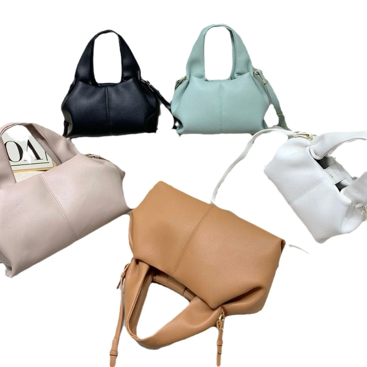 

Доступная роскошная женская сумка через плечо 2025, сумка для ланч-боксов, прочная мягкая искусственная кожа для ежедневного использования, легкая пригородная сумка