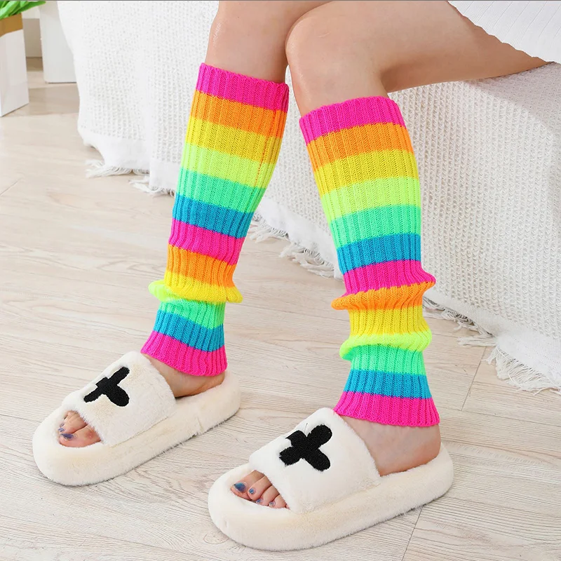 المرأة الصوفية غطاء الساق JK فتاة الساخنة تنوعا محبوك غطاء للقدم الدافئة تخزين مجموعة غطاء الحذاء #2