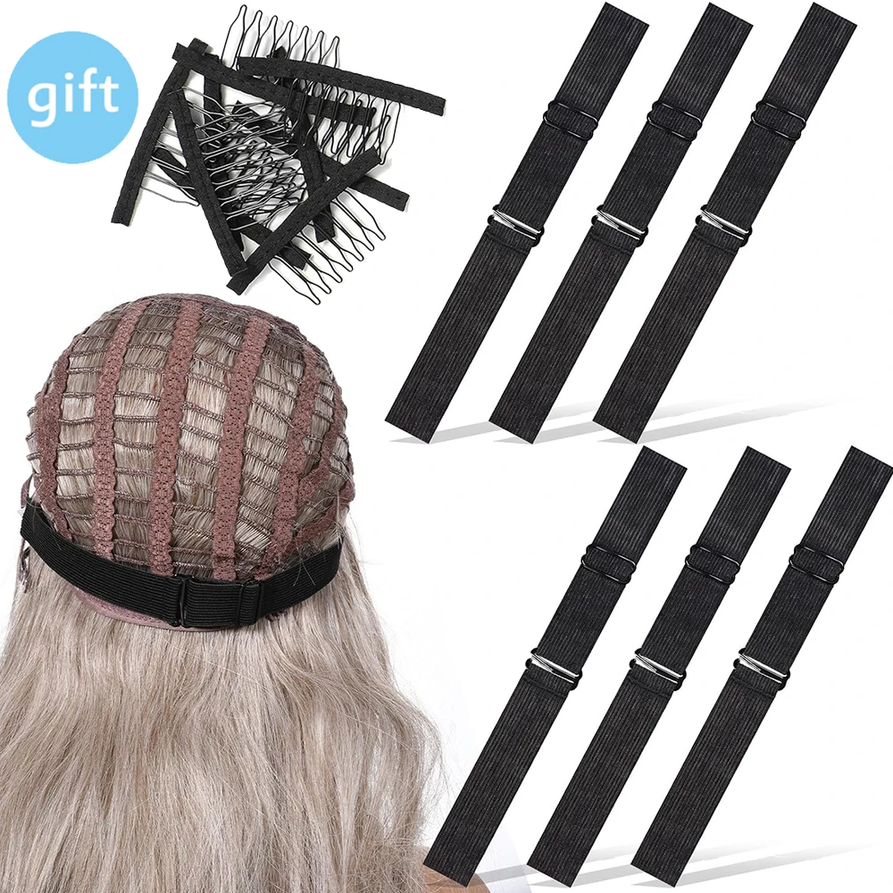 

Elastic Bands For Wigs Adjustable Wig Bands For Making Wigs Adjustable Elastic Wig Straps Wig Band Strap For Wigs Sewing in Wig