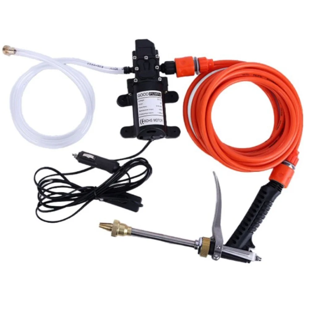 HD Car Dc 12v Electrical Wash Pump Car Washing Machine Device 80W 100W Portable High Pressure Car Cleaning Pump