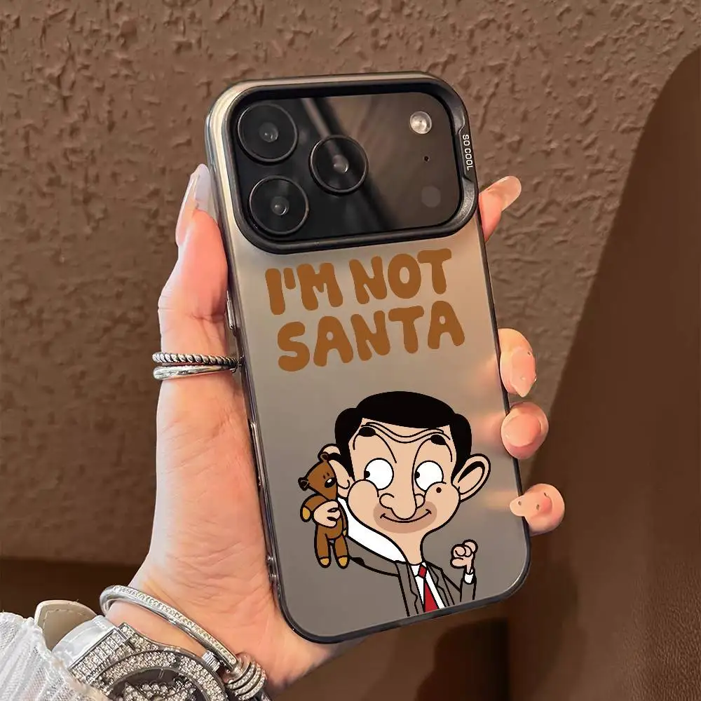 مضحك لطيف السيد فول قضية الهاتف آيفون 17 16 15 14 13 12 11 برو ماكس الهواء متعدد الألوان ماتي ليزر لامع أورورا فوندا #2