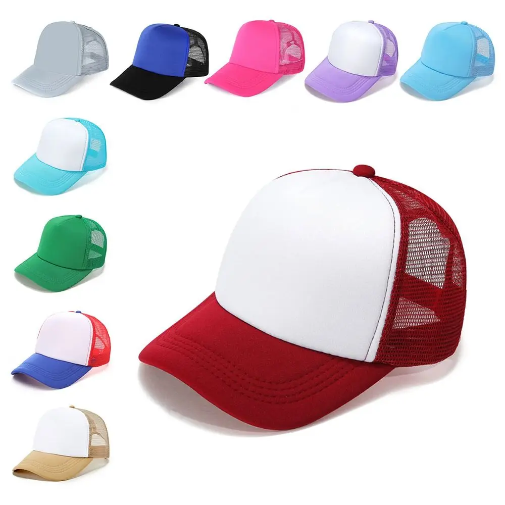 Модная бейсболка из губчатой сетки, дышащая шляпа с широкими полями и солнцезащитным козырьком, регулируемая солнцезащитная шляпа для спорта на открытом воздухе