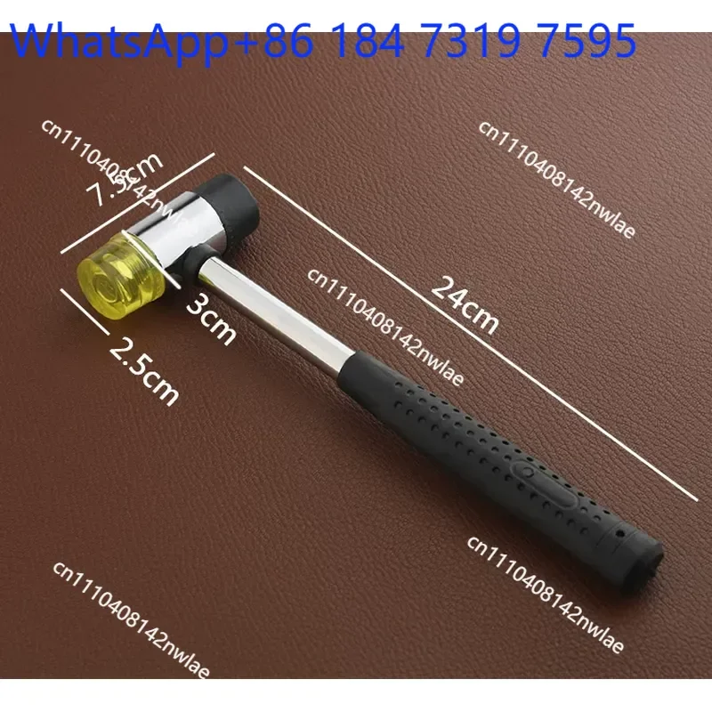 10 pcs 4051 Rubber Mounting Hammer 260g Handmade DIY Leather Tool for Knock Chopping Installation Hardware Non Engraving Use