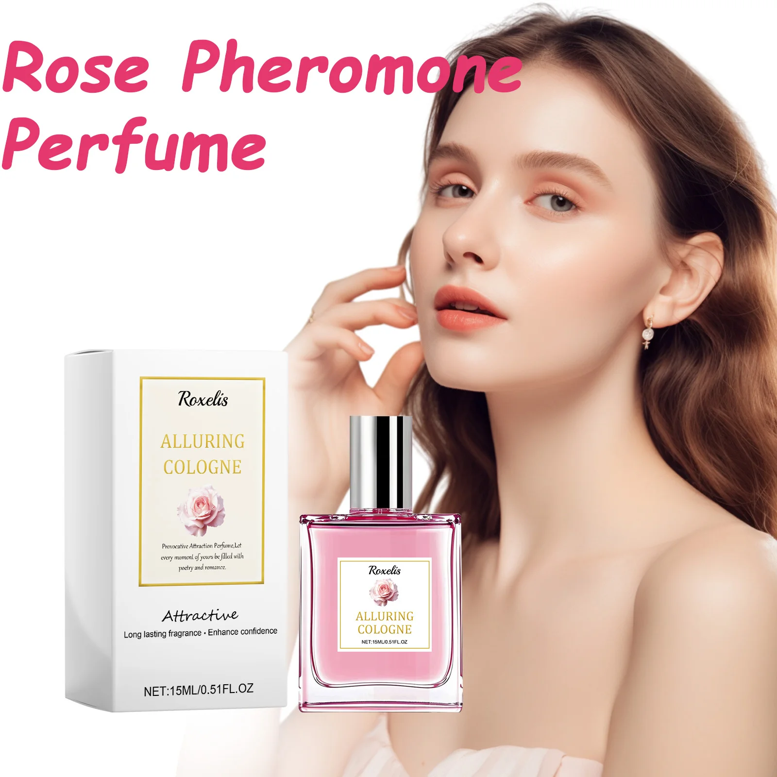 

Rose Perfume Lasting Fragrance Floral Plant Scented Body Mist Elegant Show Charms Confidence Boost Daily Dating Perfume Spray