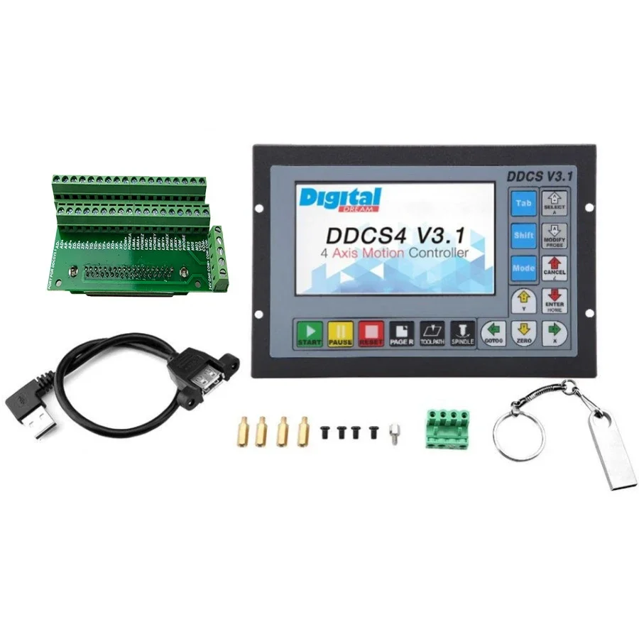 DDCSV3.1 DDCSV4.1 CNC offline motion control system motor motion controller instead of mach3 motion control system metal housing