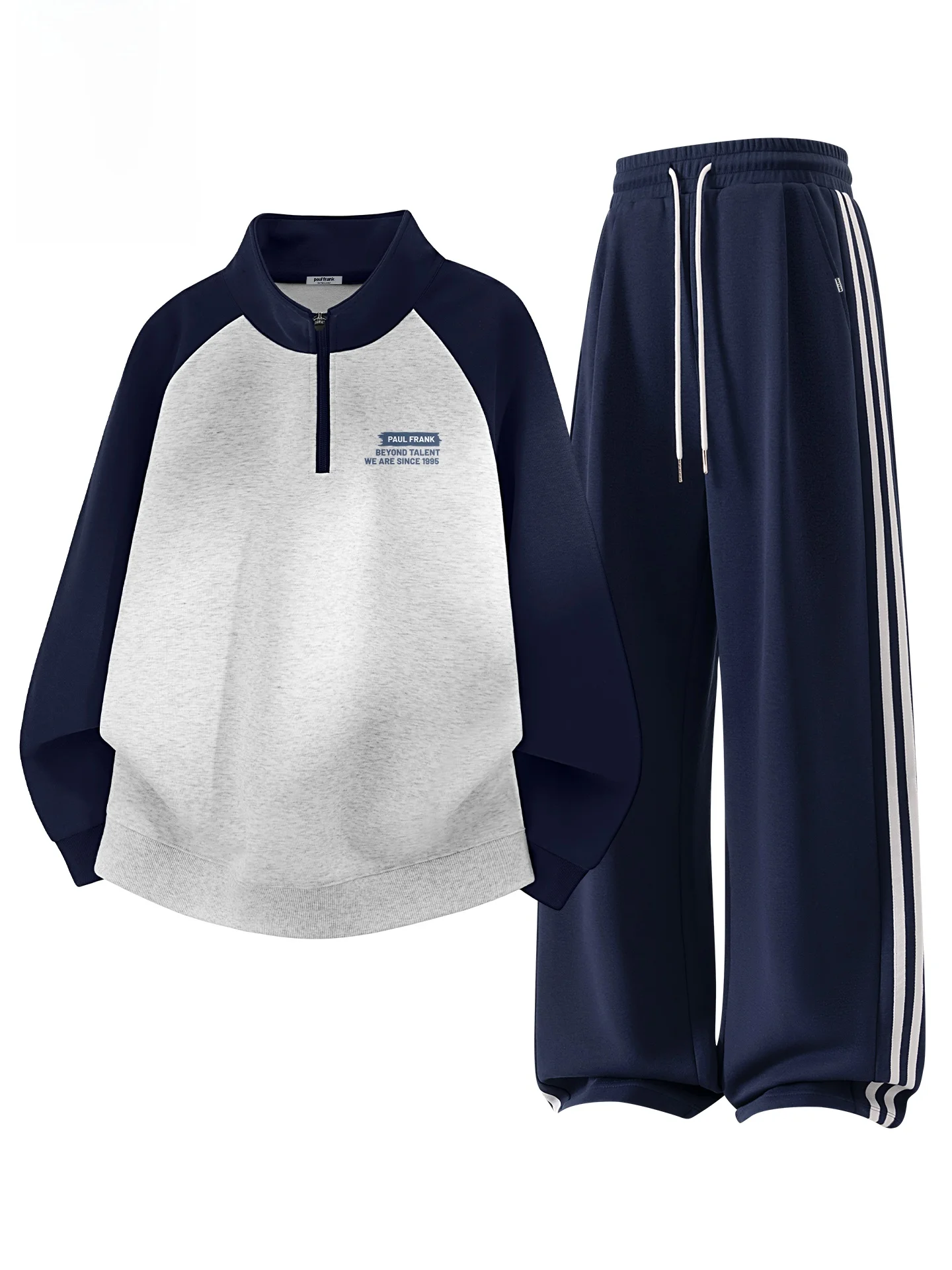 

Men's Sportswear Set Casual f Zip Hoodie Long Sve Cotton Polyester Spring Collection Youth Faion Set