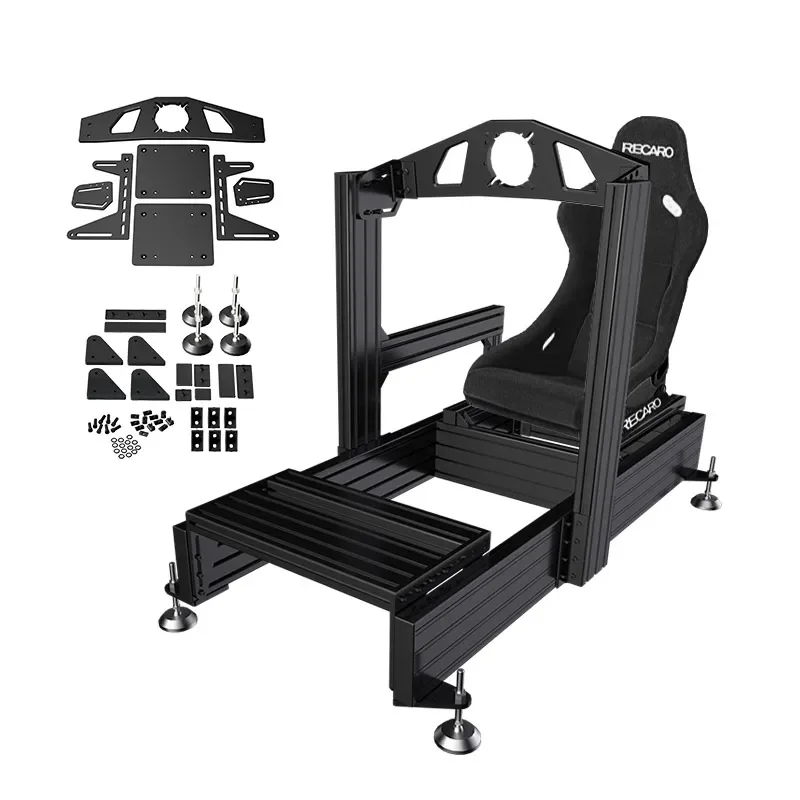 Factory OEM newly design black anodizing aluminum 4080 aluminum extrusion t slot sim racing rig