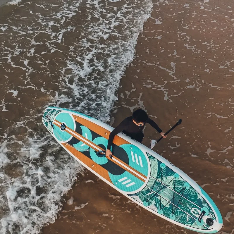 Double-layer parent-child paddleboard, all-purpose paddleboard, beginner paddleboard, inflatable surfboard, leisure paddleboard