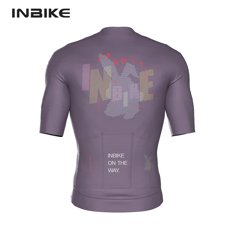 INBIKE Cycling Jersey Short Sleeve Men's Summer Road Bike T-Shirt Mountain MTB Riding Jersey Breathable with 3 Pockets Quick Dry