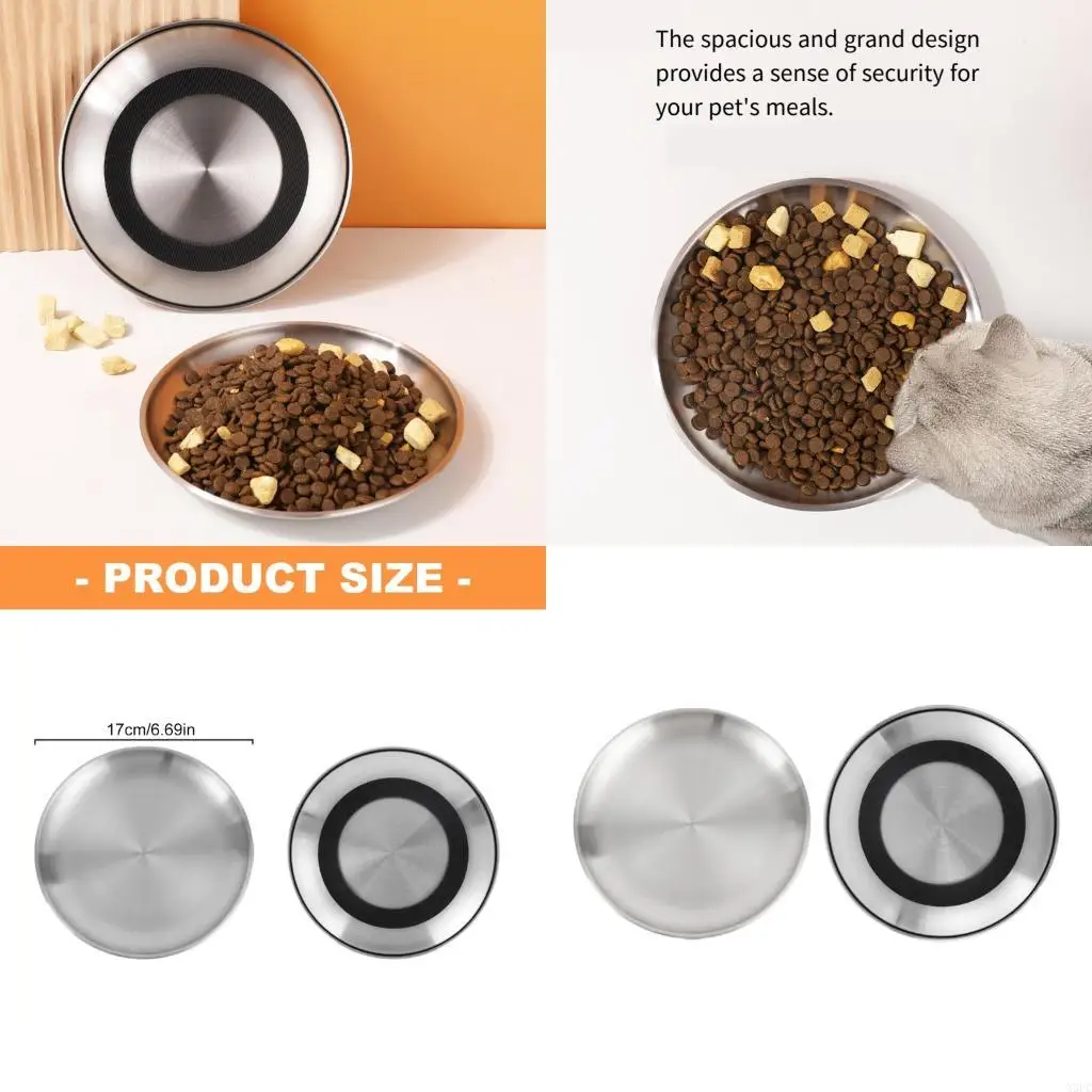 Dog Dish Silicone Base For Improved Digestion And Postures In Most Dog Size X3UC