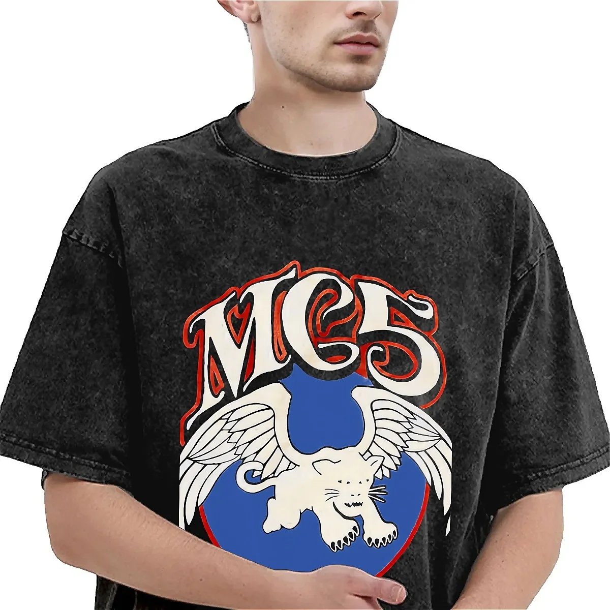 Oversized Washed T-Shirt FRIENDS Simple T Shirts Rachel MC5 Fashion Tshirt for Male Summer Y2K Funny Print Tops