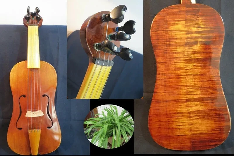 

Copy of old instrument, SONG Brand 5 strings 14 " vielle,medieval Fiddle #10671