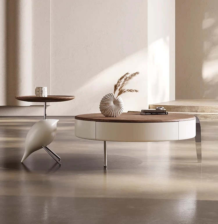 

*Coffee table combination living room household light luxury coffee table Italian simple small apartment