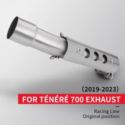 Silp on Motorcycle Racing Performance Exhaust Racing Line Original Location Exhaust Mid Link Pipe For YAMAHA Tenere700 2019-2023