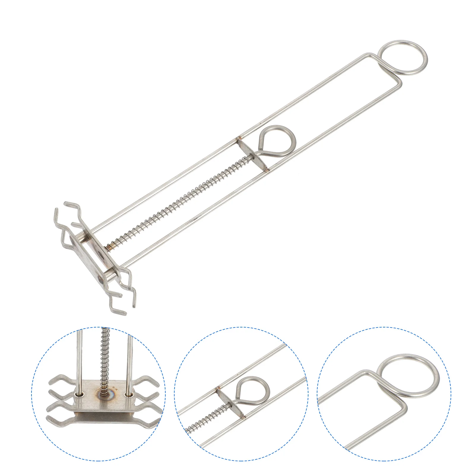 Stainless Steel Lens Dyeing Rack Glass Shelf Clips Glasses Tinting Spring Holder Reusable Dyeing Clamp Lens Colouring Stand