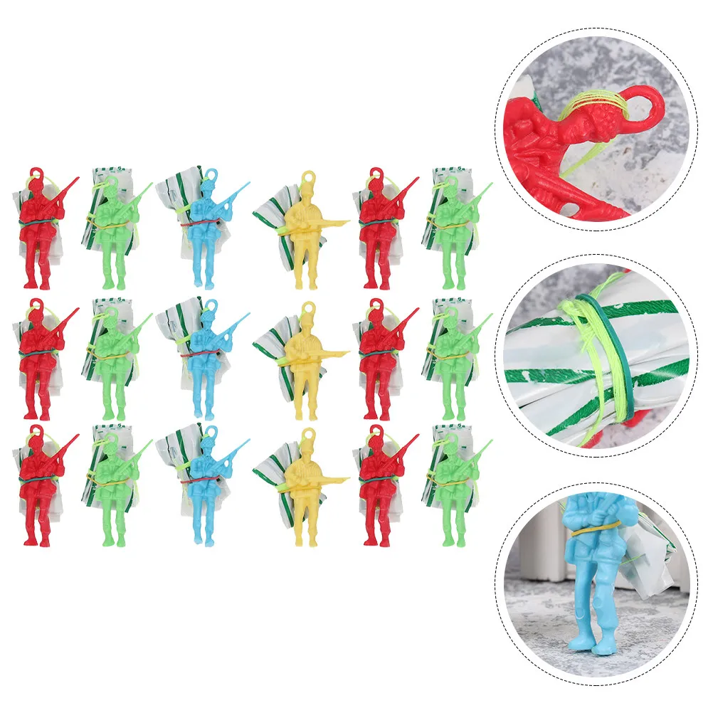 

30Pcs Mini Soldier Parachute Outdoor Throwing Funny Parachute Small Flying Gift Fly Toys Kids Toys