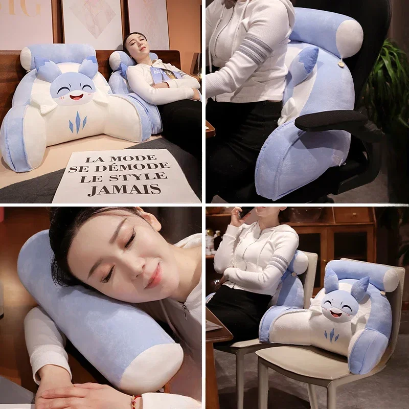 Soft Bag Pillow Large Back Cushion Spinning Weasel Headboard Cushion Office Waist Support Child Girl Bed Reading Pillow