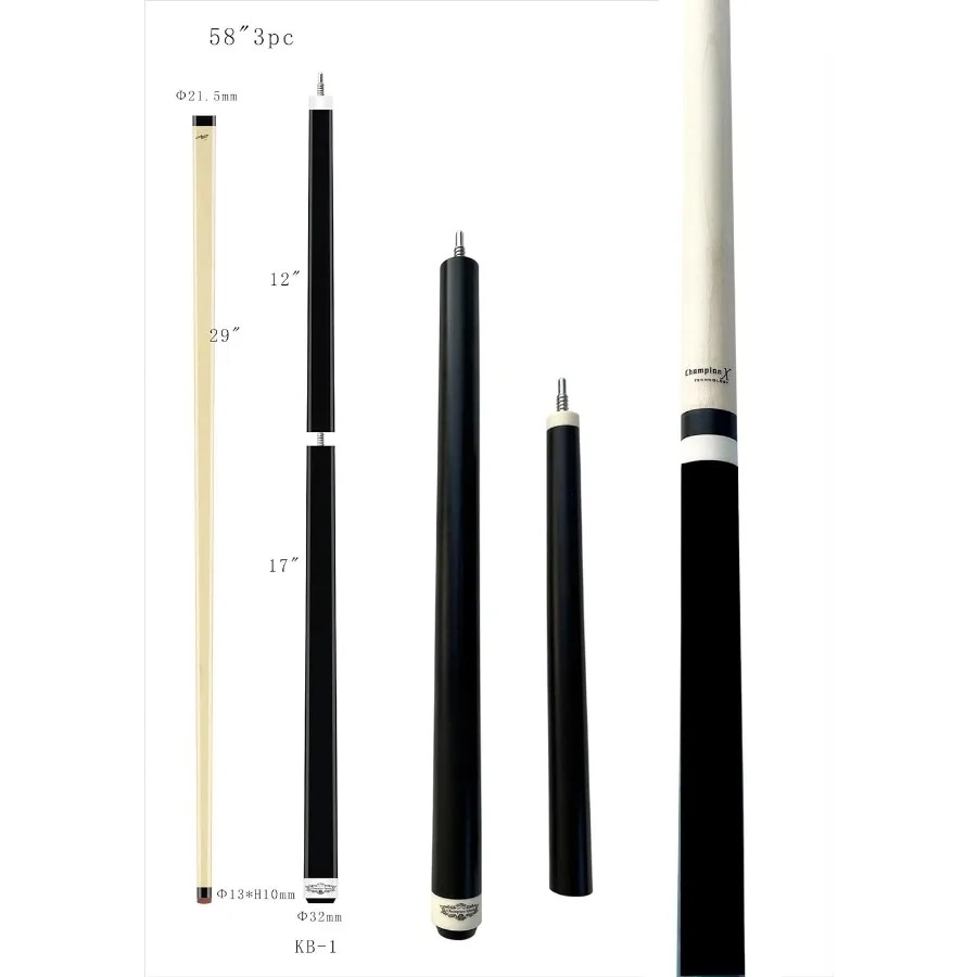 Champion Cerberus and Eros Series Heavy Hitter Jump Break Cue - 19-26 أونصة 3 قطع عصا حمام السباحة للفرامل المتفجرة وغير جهد