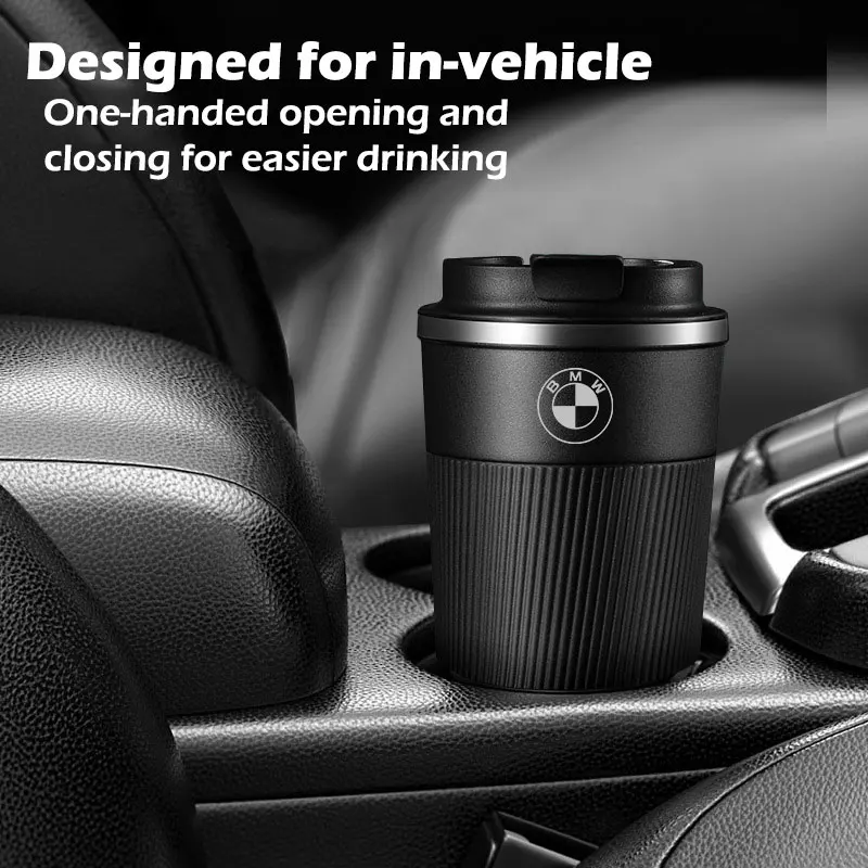 510ml Car Coffee Mugs For BMW X1 X3 X4 X5 F15 X6 F16 G30 G11 F48 F39 3 5 7 Series F30 E39 M3 M5 M Power Stainless Steel Flask