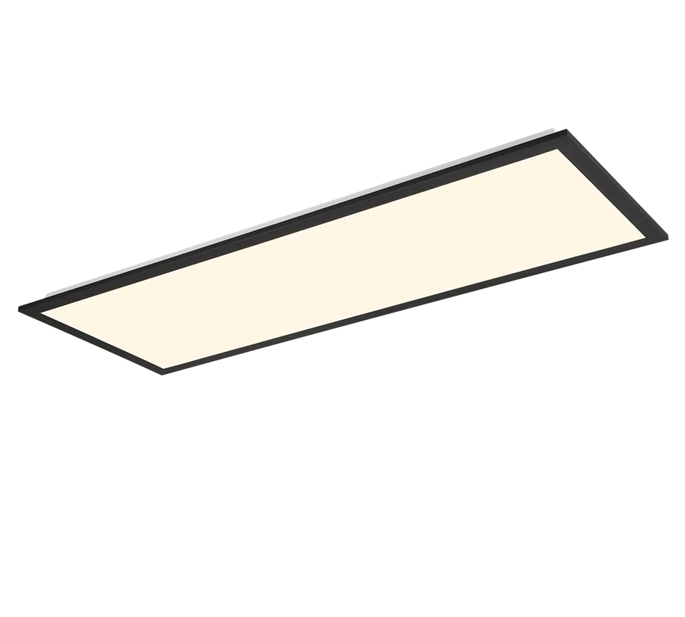 Afbeelding 3: LED plafondlamp, metaal, matzwart, 80x29,5x5 cm, Beta