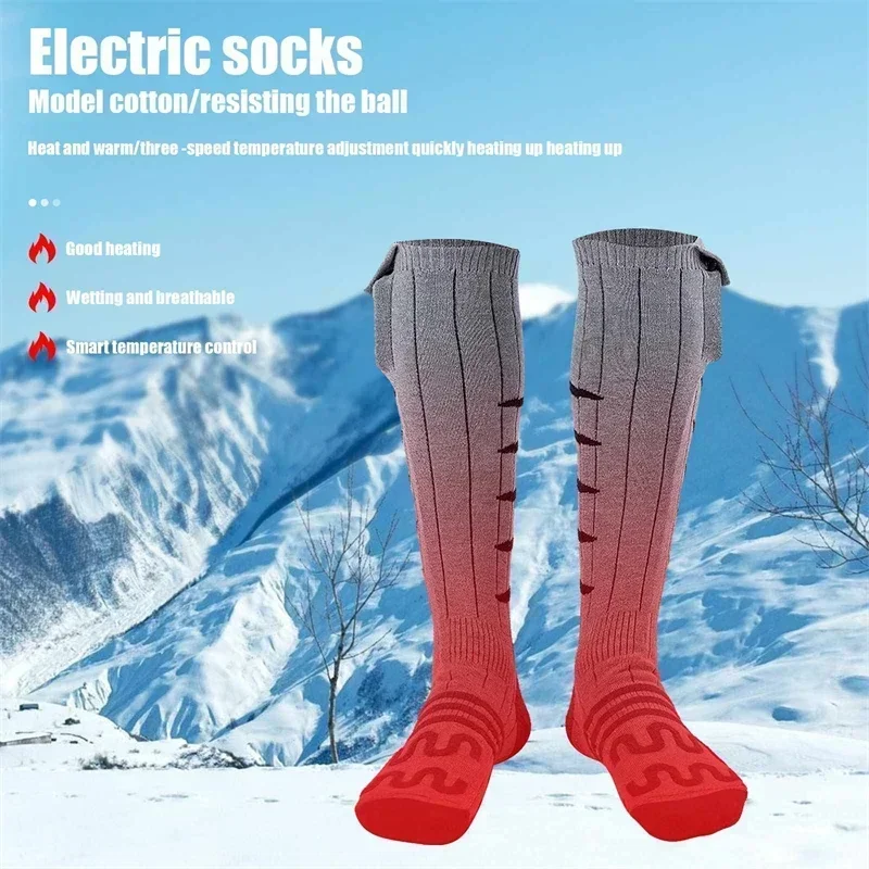 Winter Heated Socks 5000mAh APP Control Thermal socks Heating Foot Warmer ElectricSocks Men's Women's Warm Socks Cycling Skiing