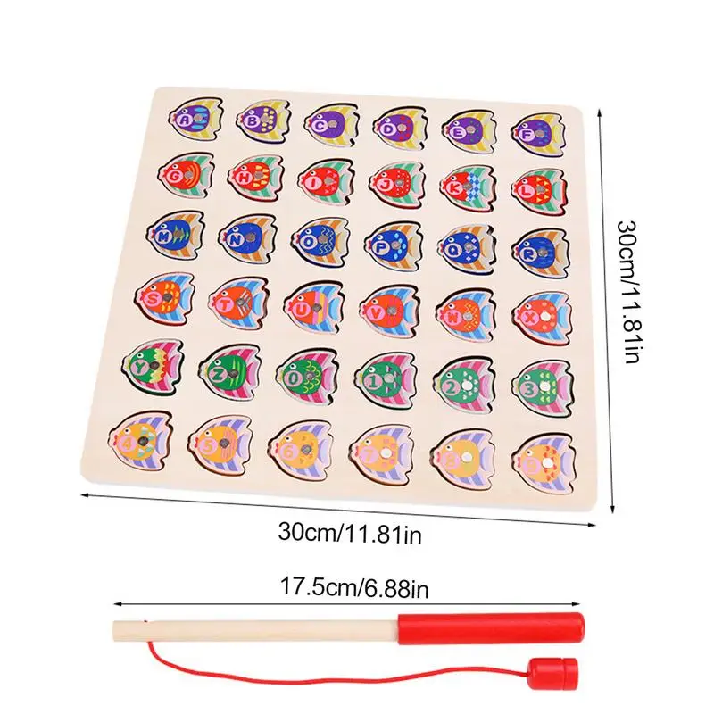 Jeu de société assressentien bois pour la pêche Montessori, puzzle de tri de formes, apprentissage du comptage