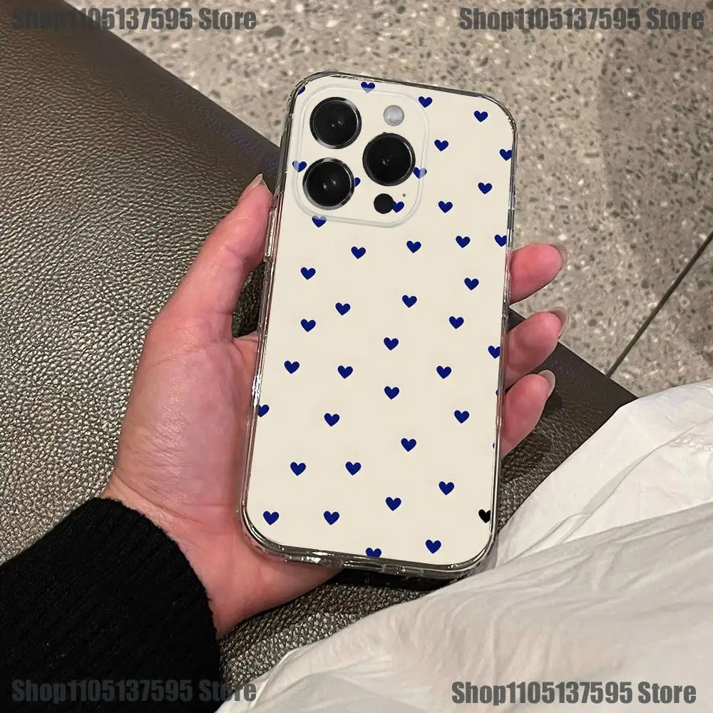 Чехол для телефона Ins Silver Graffiti Heart для iPhone 17,16,15,14,13,12,11 Pro,Max,Plus,X,XS,XR,SE4,E Mini, прозрачный мягкий чехол