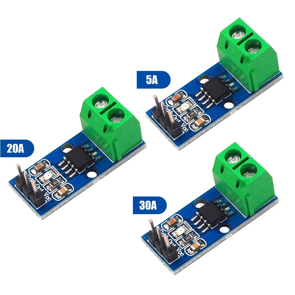 ACS712 Measuring Range Current Sensor Hall Board Module 5A/20A/30A Hall Effect Current Sensor Module Detector 1-20PCS