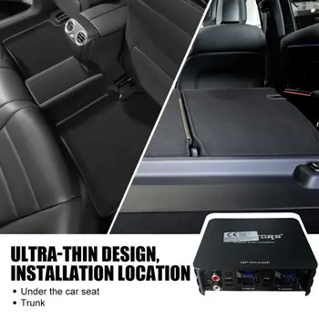 AB類4*350W車用擴大機,無損安裝,DSP車用音響揚聲器,適用於安卓大螢幕設備,專用擴大機 6 最佳銷售 汽車收音機放大器 - №1