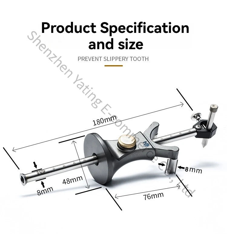 DIY Thread Puller, European Style Carpenter Marking Machine Carpenter Arc Straight Line Dual Purpose Drawing Machine