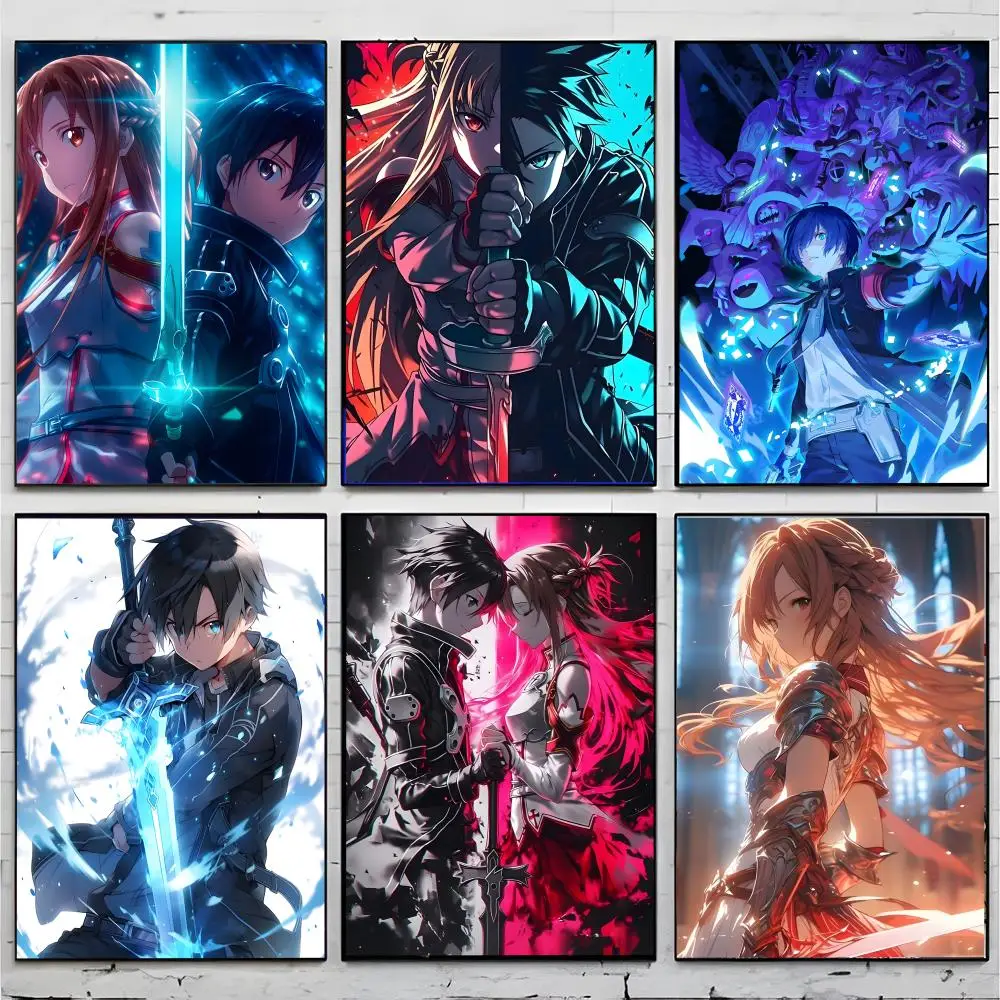 anime series S-Sword Art Online Poster Superior Home Space Pub Indoor Decorative Art & Home Decor