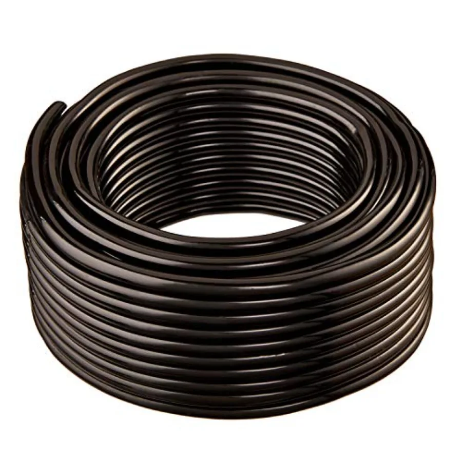 

Flexible Non-Toxic BPA Free Black Vinyl Tubing 3/4 ID x 1 OD x 50 ft for Plumbing and Industrial Applications