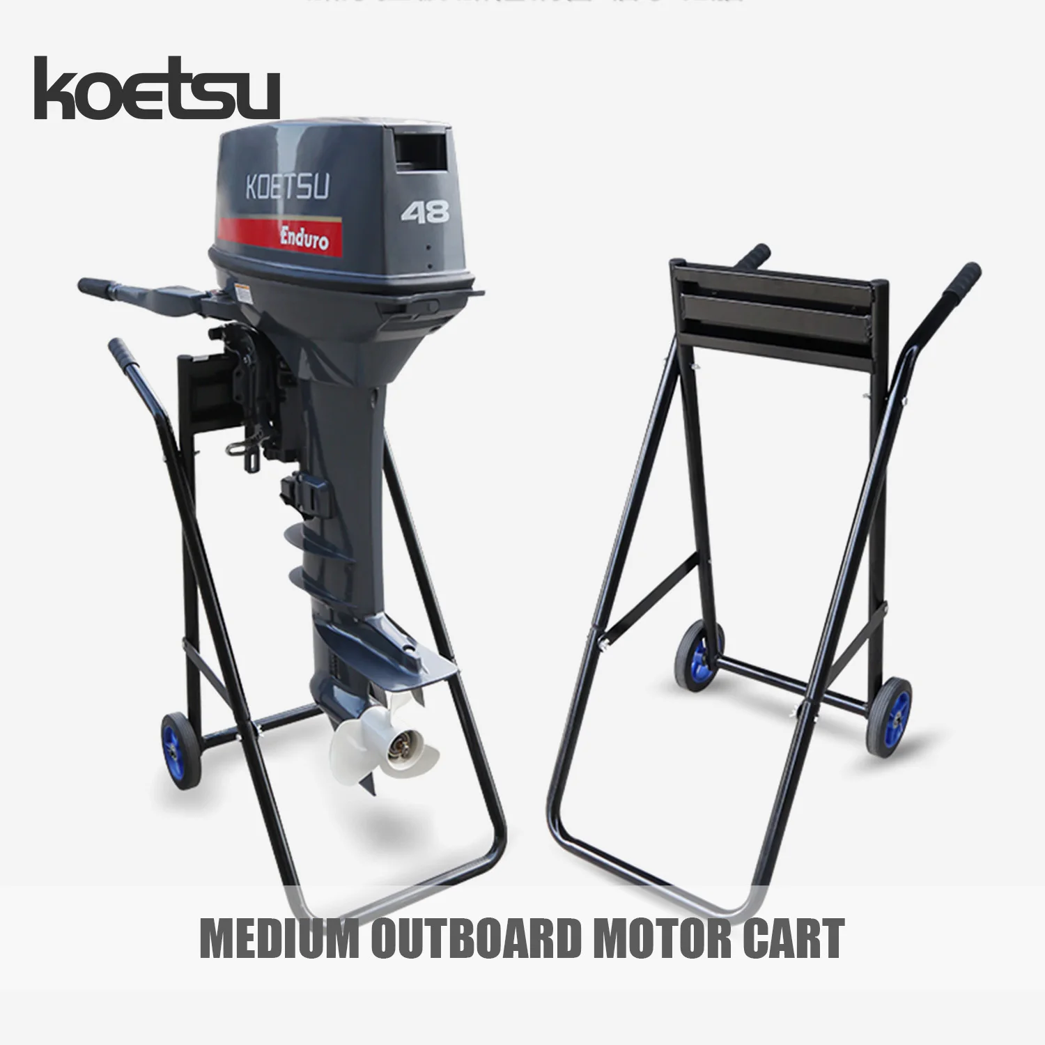 KOETSU Kleiner Außenbordmotor, zusammenklappbarer Wagen, Außenbordmotorwagen, zum Übertragen, Reparieren und Aufbewahren von Außenbordmotoren
