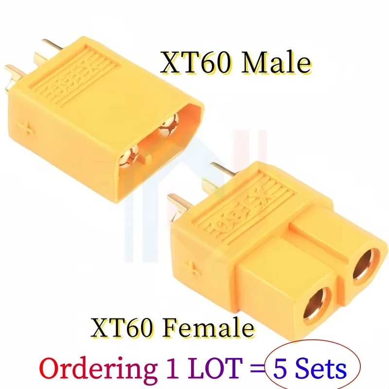 XT60 XT-60 Male/Female Bullet Connectors Cable Plugs With Silicon 12AWG Wire For RC Lipo Battery Quadcopter Multicopter image 3