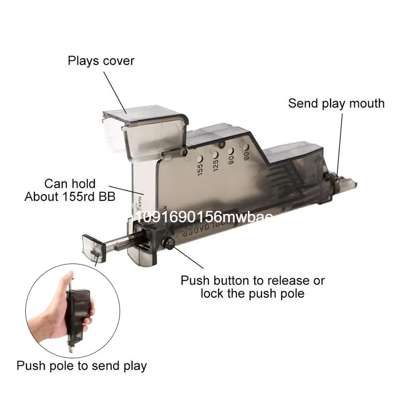 محمل سرعة BB من البلاستيك 220 100 جولة ألعاب الحرب القتالية التكتيكية BB محمل الألوان ملحقات الصيد في الهواء الطلق