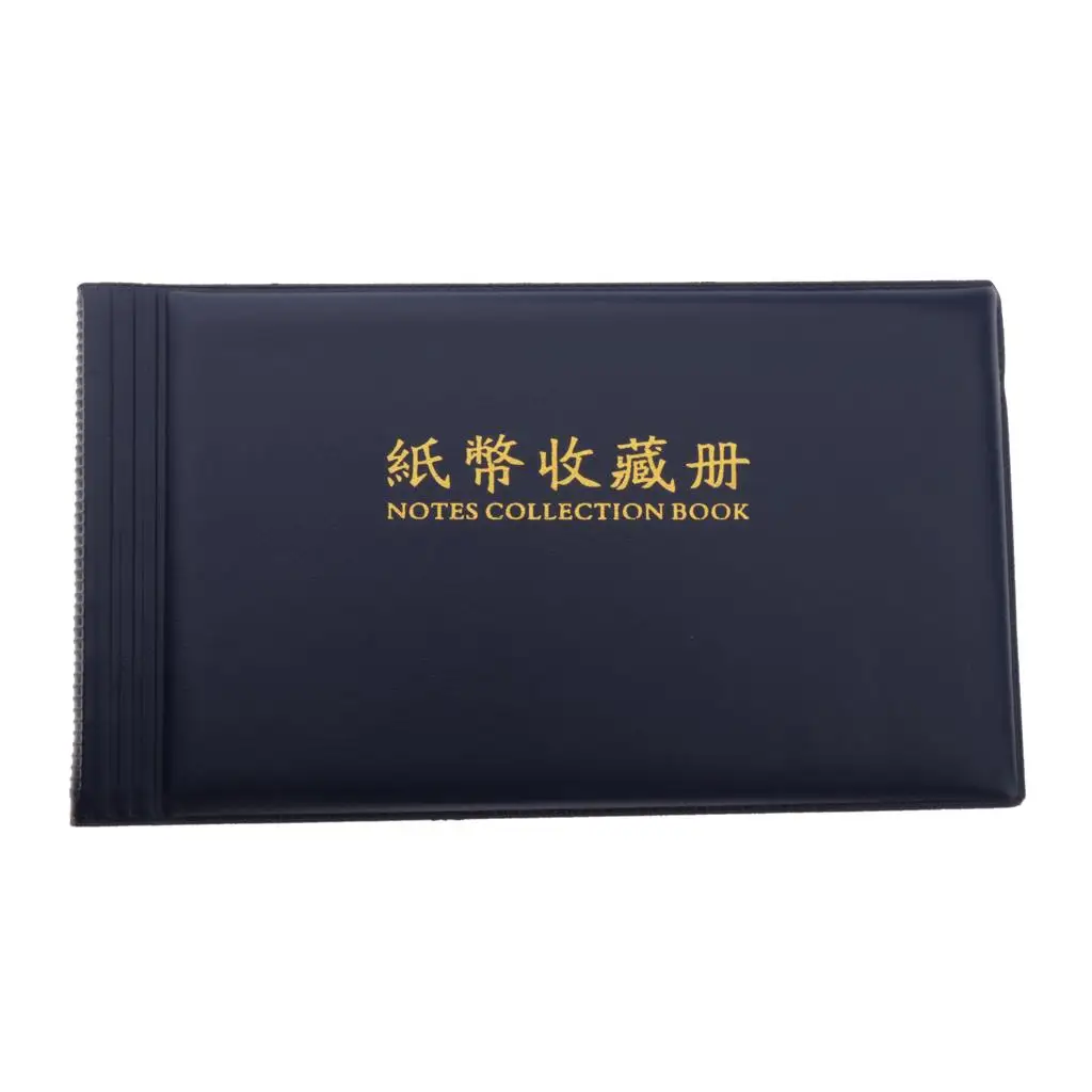 Banknote Currency Collection Album Paper Money Pocket 20 Pages can Storage - Select Colors