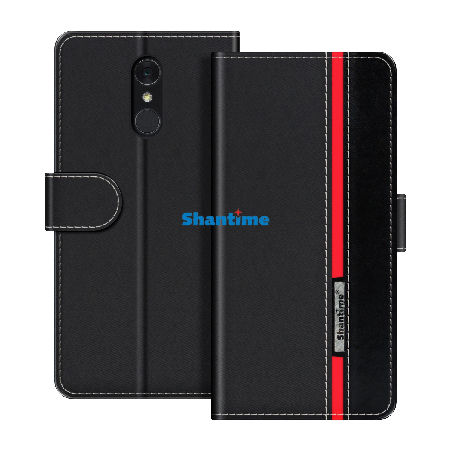 متوافق مع LG Q7 LG Q7 Plus LG Q7a حافظة واقية ومحفظة كتب وغطاء للهاتف الخلوي وغطاء قابل للطي وحامل للهاتف الخلوي #1